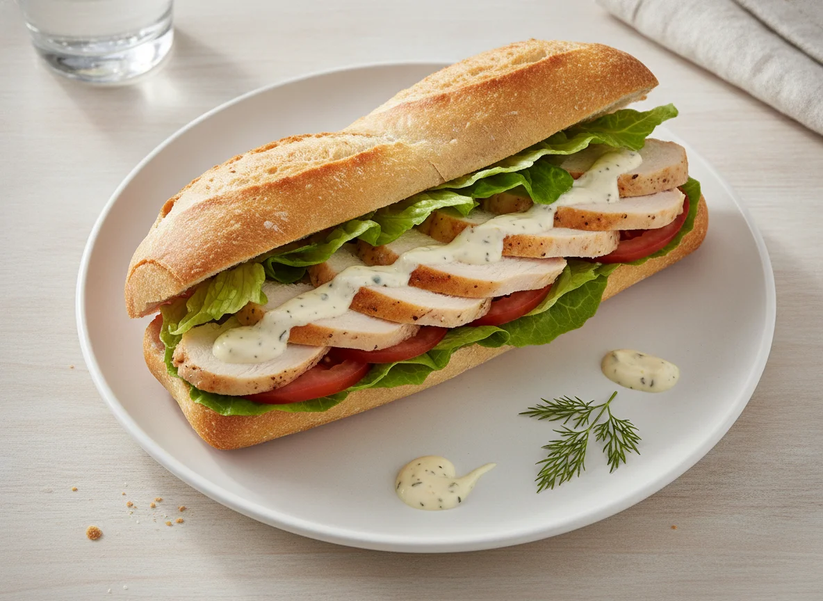 Tesco Chicken Salad Baguette photo