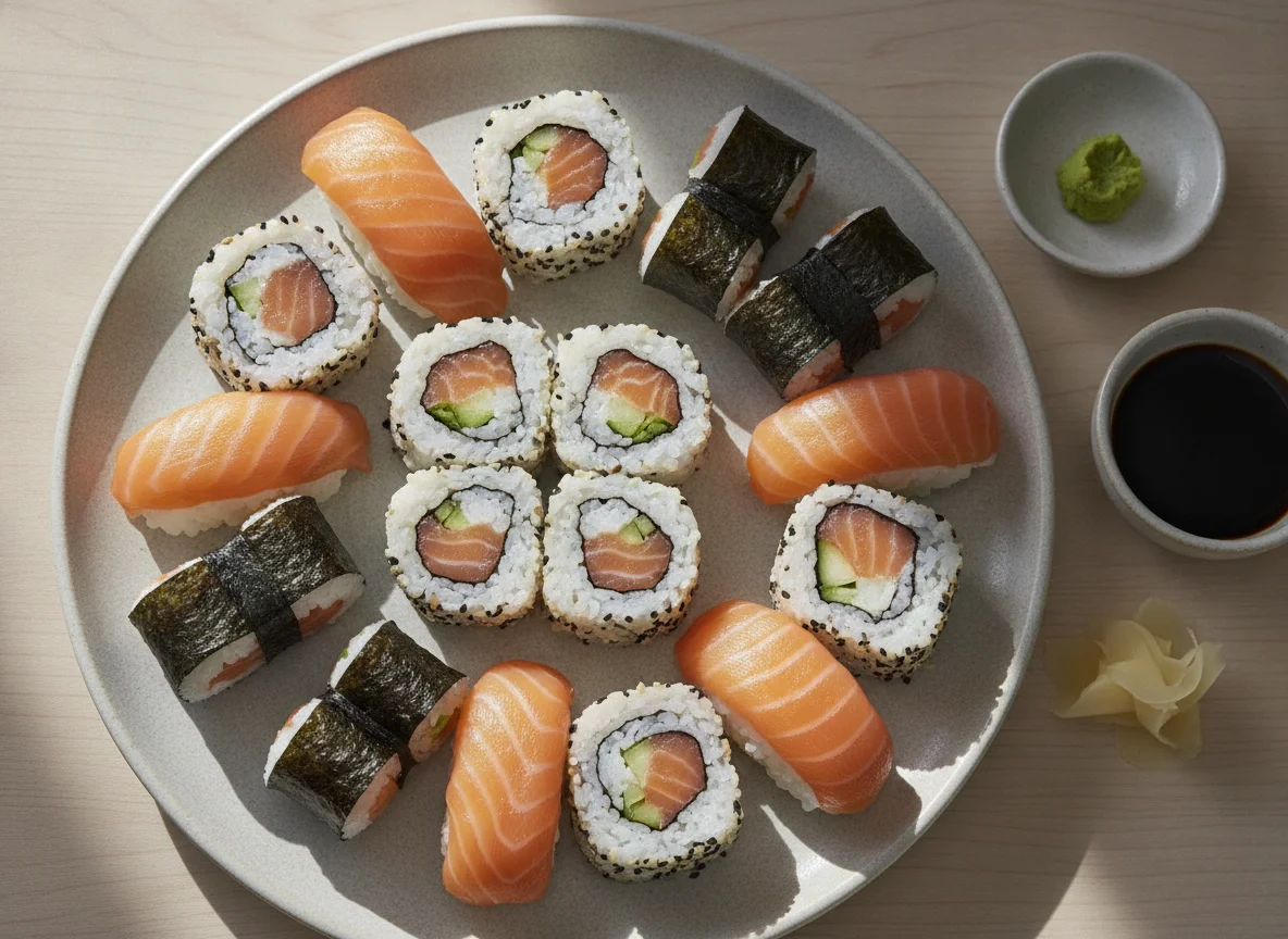 Tesco Smoked Salmon Sushi Selection photo