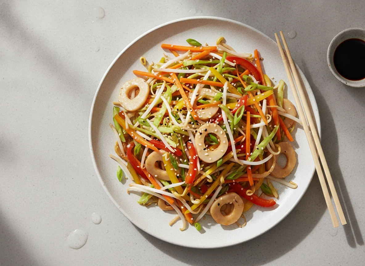 Tesco Water Chestnuts & Bamboo Shoots Stir Fry photo