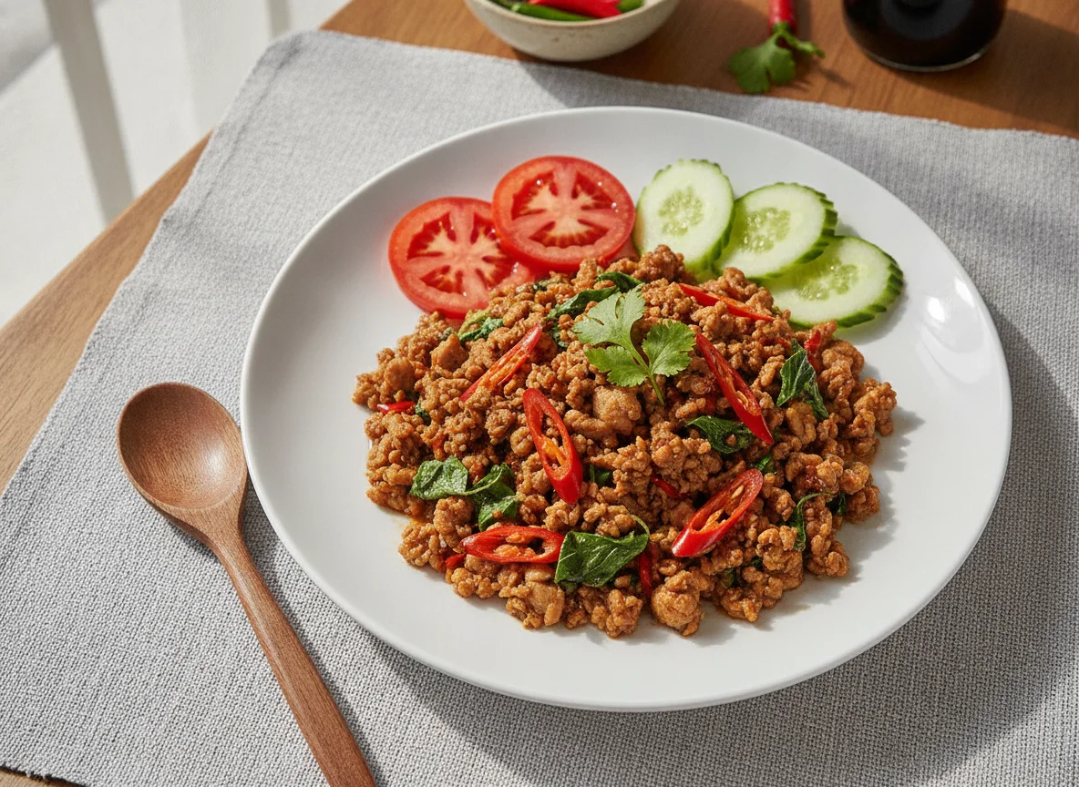 Thai Basil Chicken (Pad Kra Pao) photo