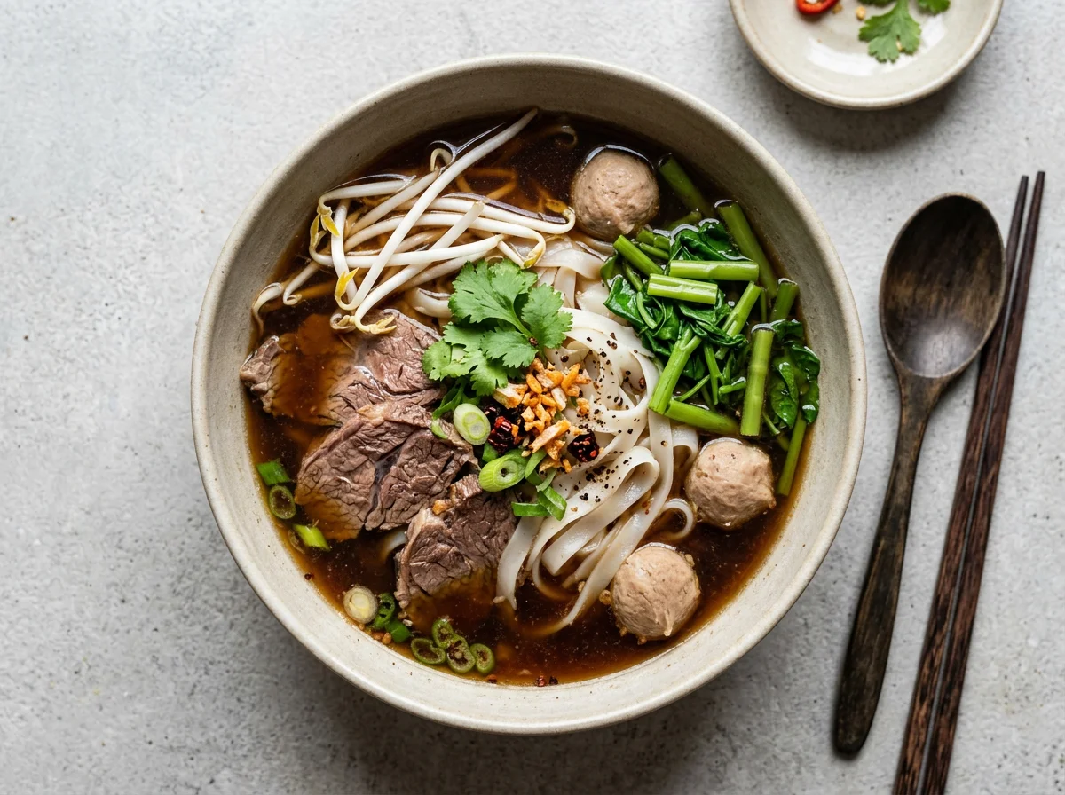 Thai Beef Noodle Soup (Guay Tiew Neua) photo