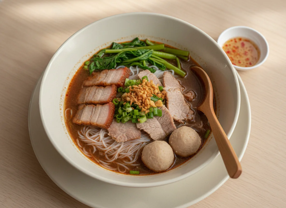 Thai Boat Noodles (Kuaitiao Ruea) photo
