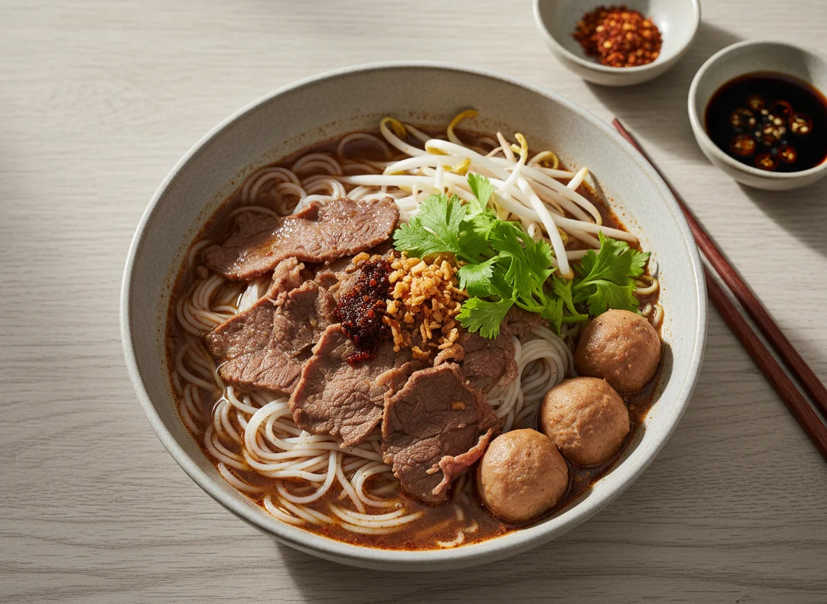 Thai Boat Noodles (Kuay Teow Reua) photo