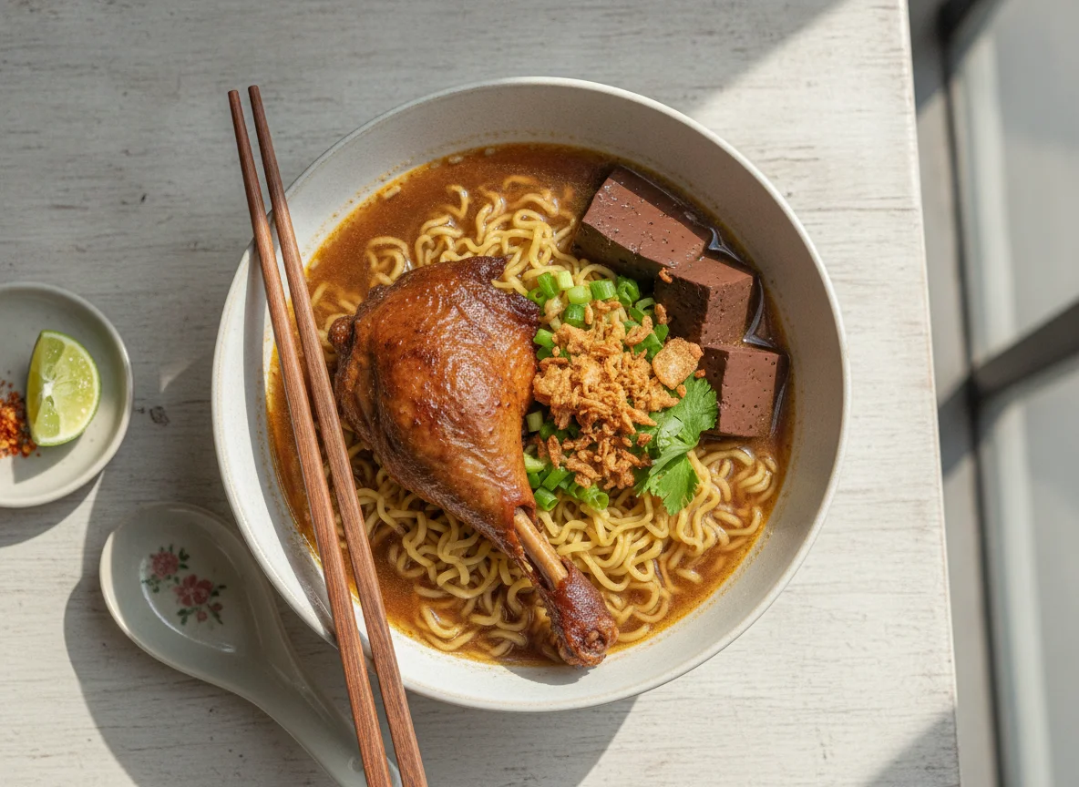 Thai Braised Duck Noodle Soup photo