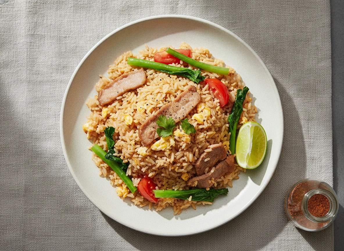 Thai Fried Rice with Pork photo