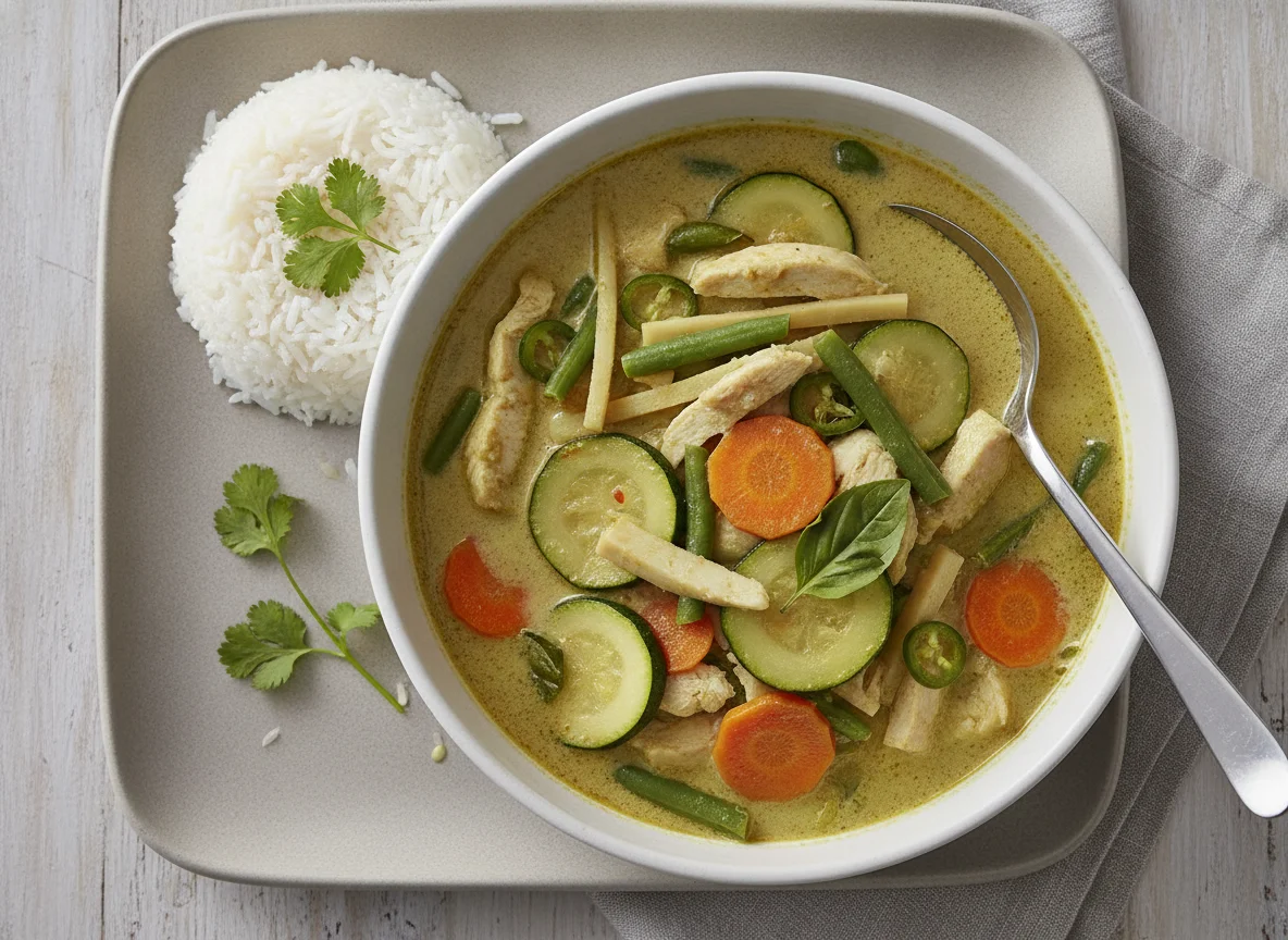 Thai Green Curry with Jasmine Rice photo