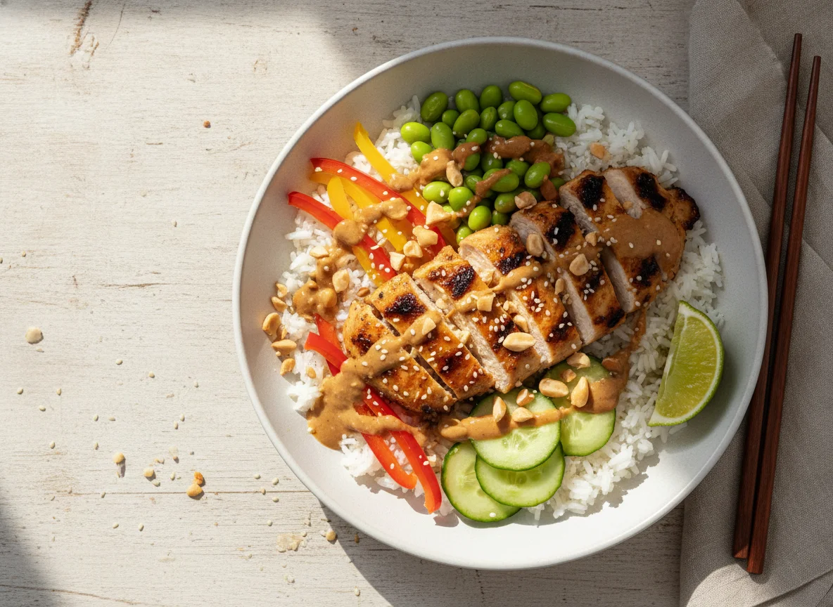Thai Peanut Chicken Bowl photo