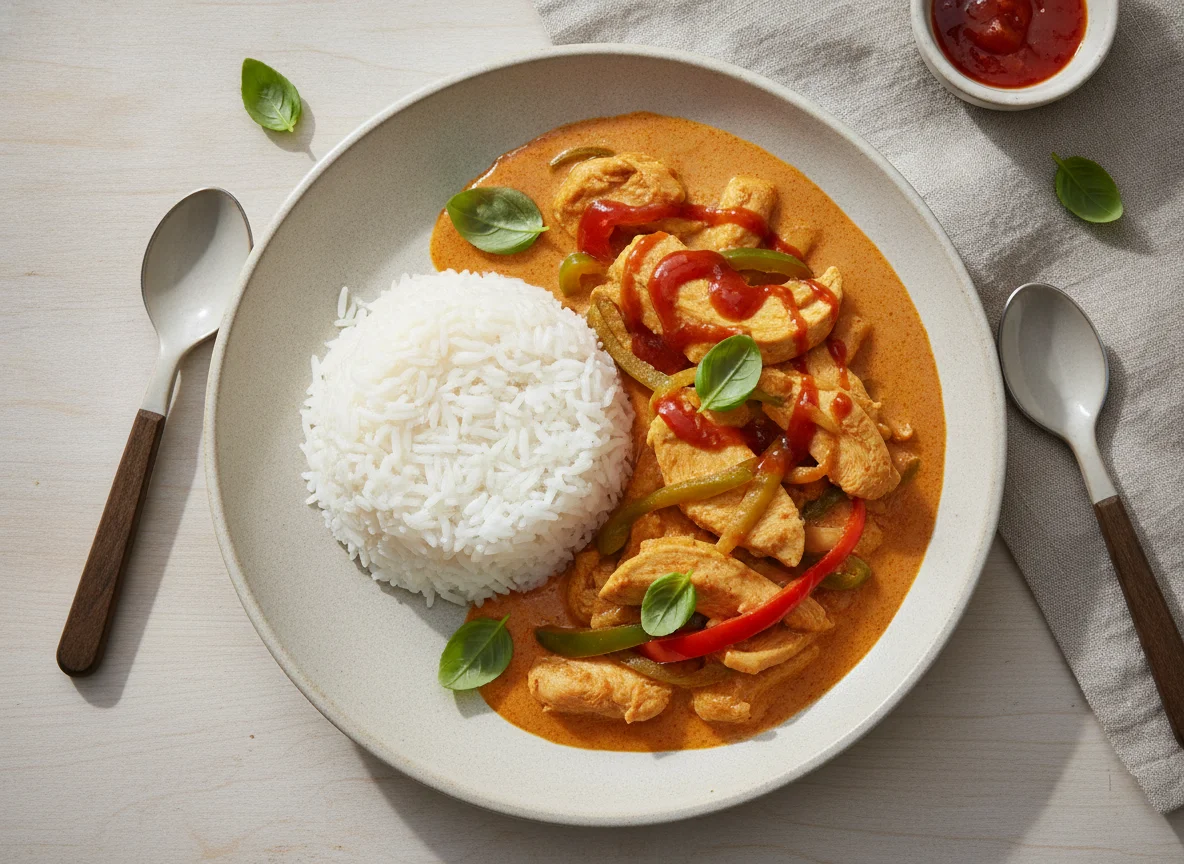 Thai Red Curry with Jasmine Rice photo