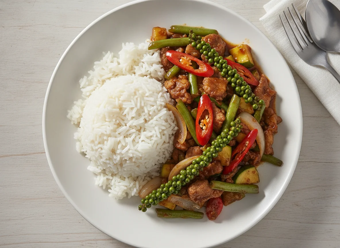 Thai Stir-fry with Jasmine Rice photo