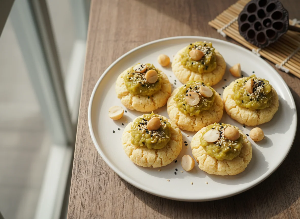 Thai Sweet Cookie with Topping photo