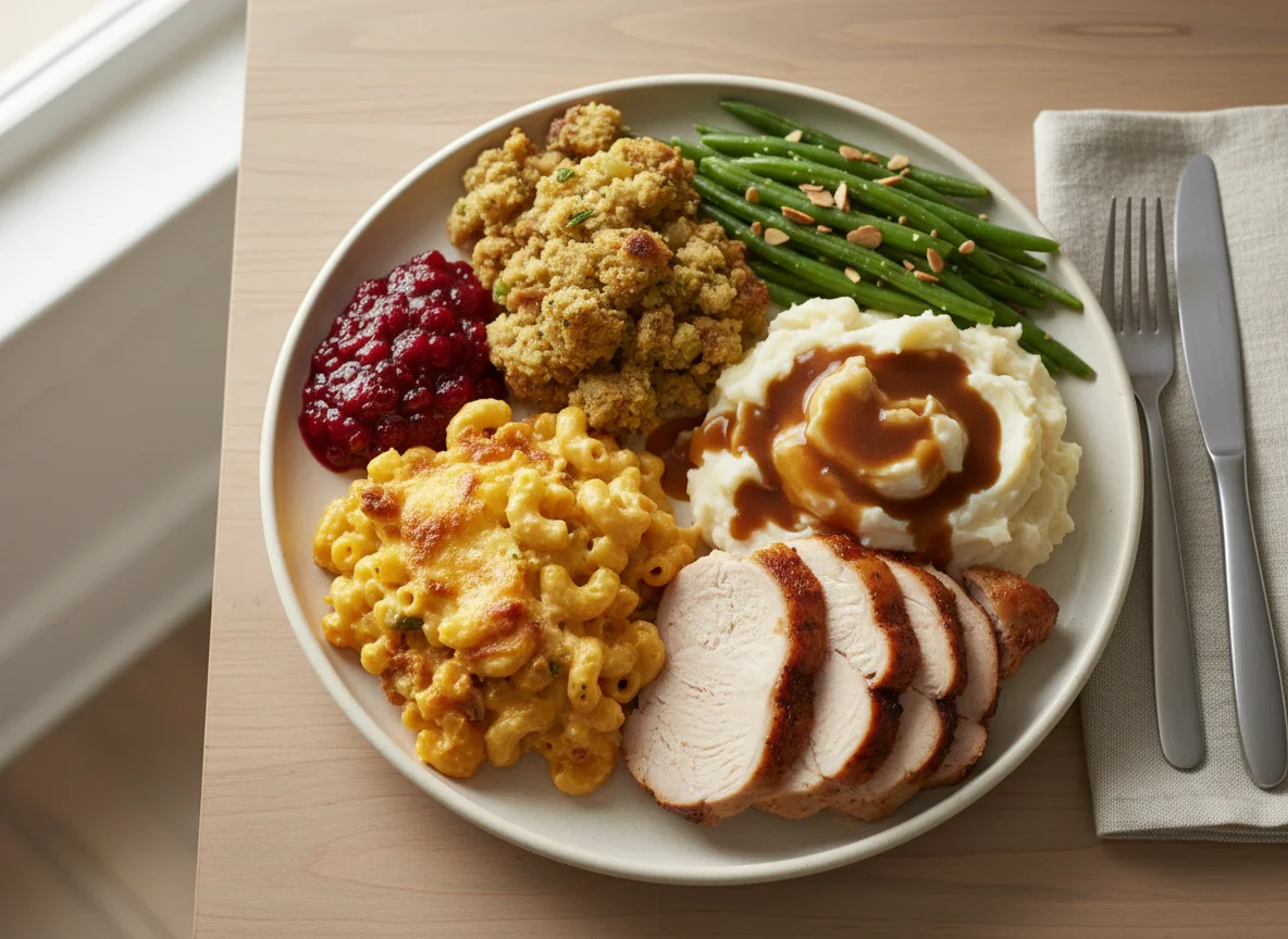 Thanksgiving Dinner Plate photo