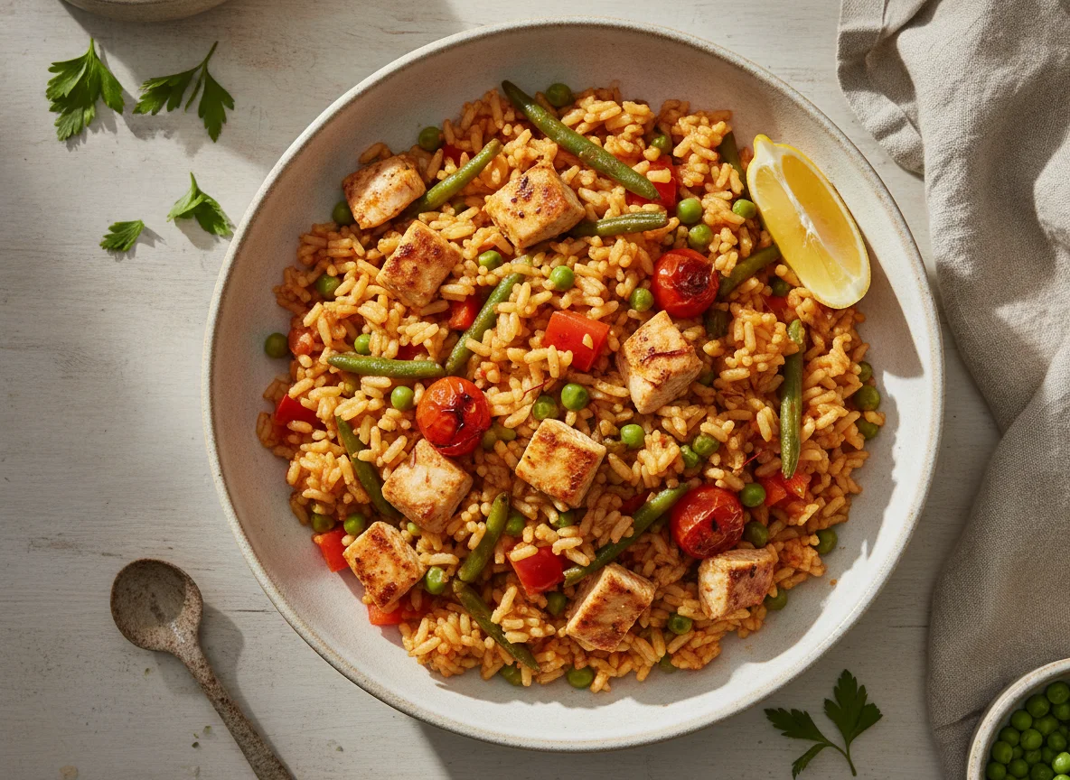 The Gym Kitchen Chicken Paella photo