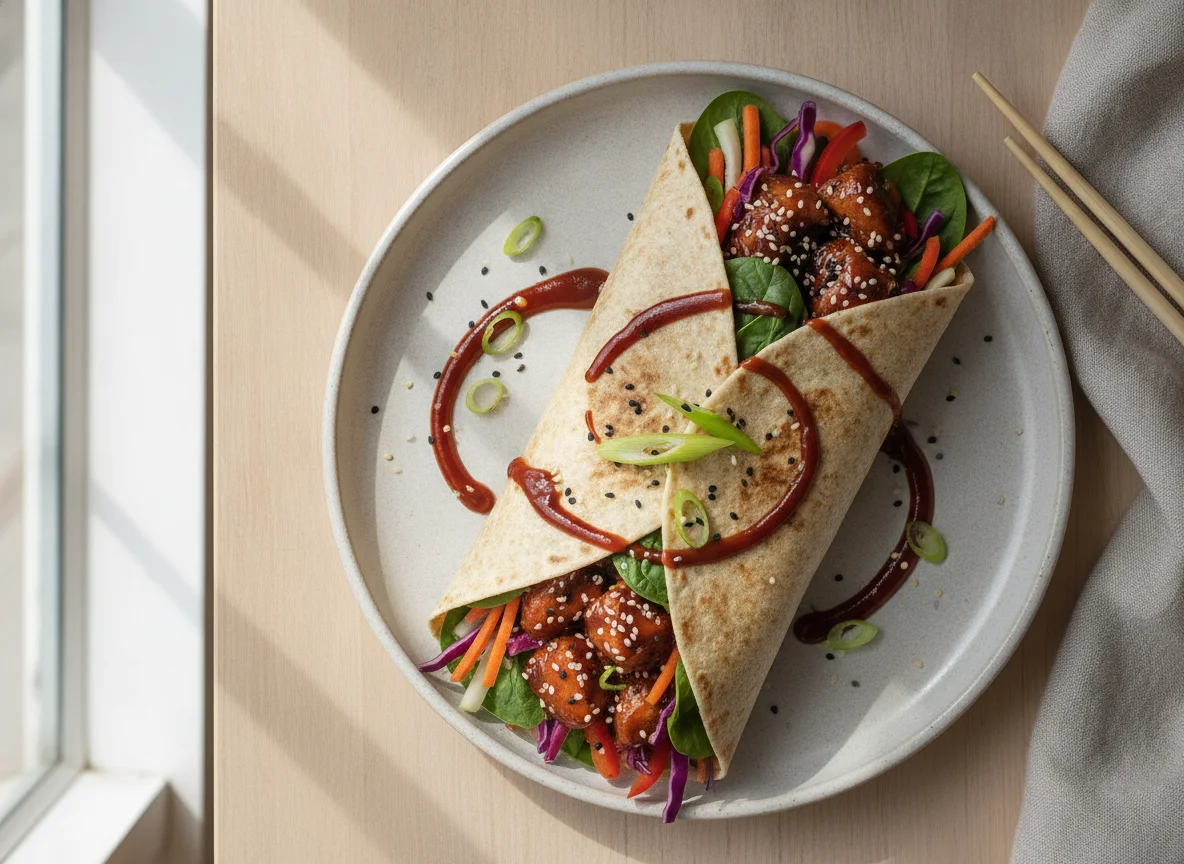 The Gym Kitchen Korean BBQ Chicken Wrap photo