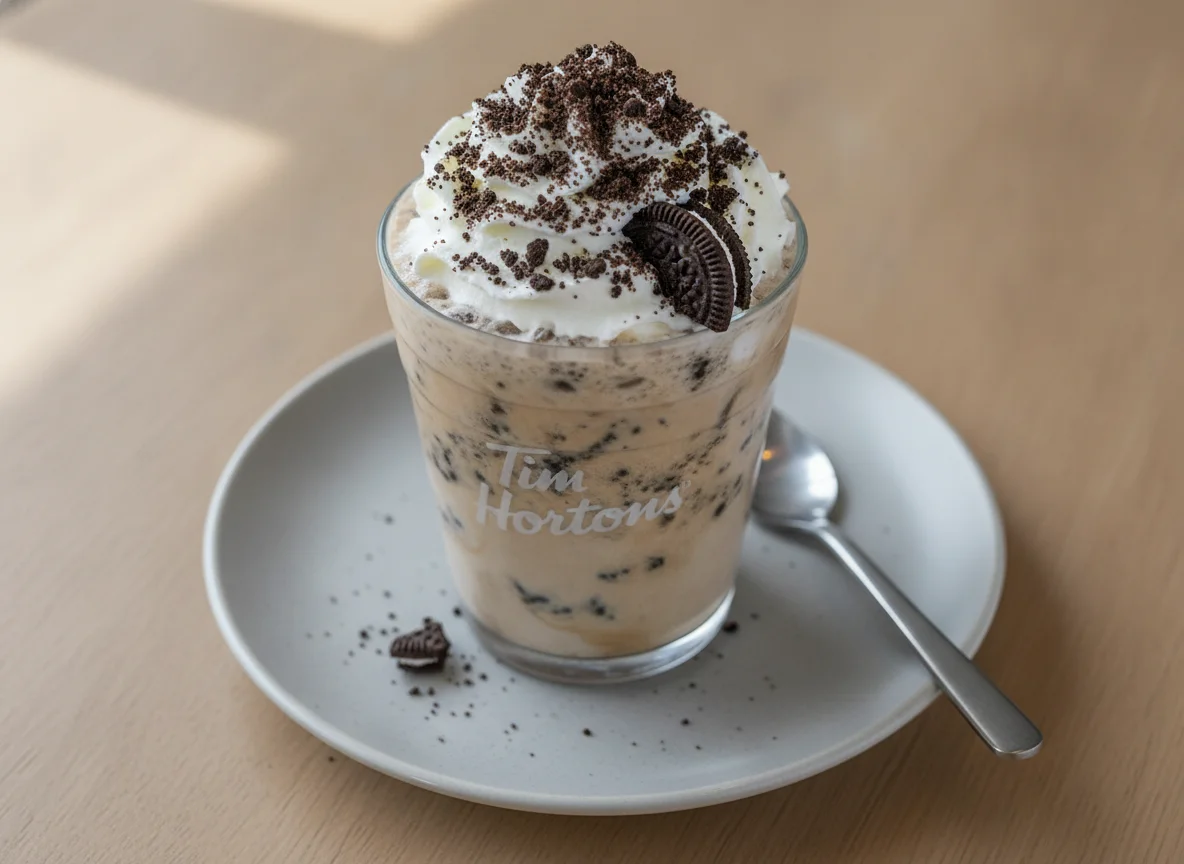 Tim Hortons Oreo Iced Capp with Whipped Topping photo