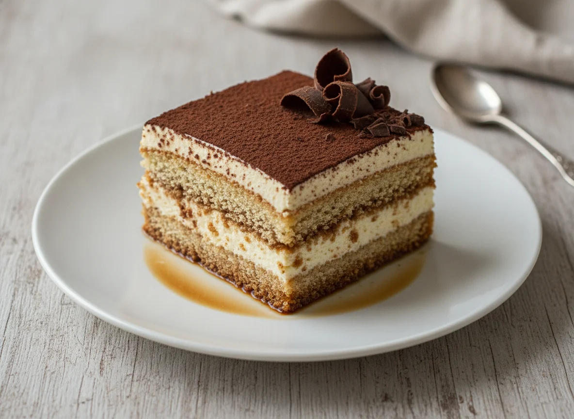 Tiramisu Cake Slice photo