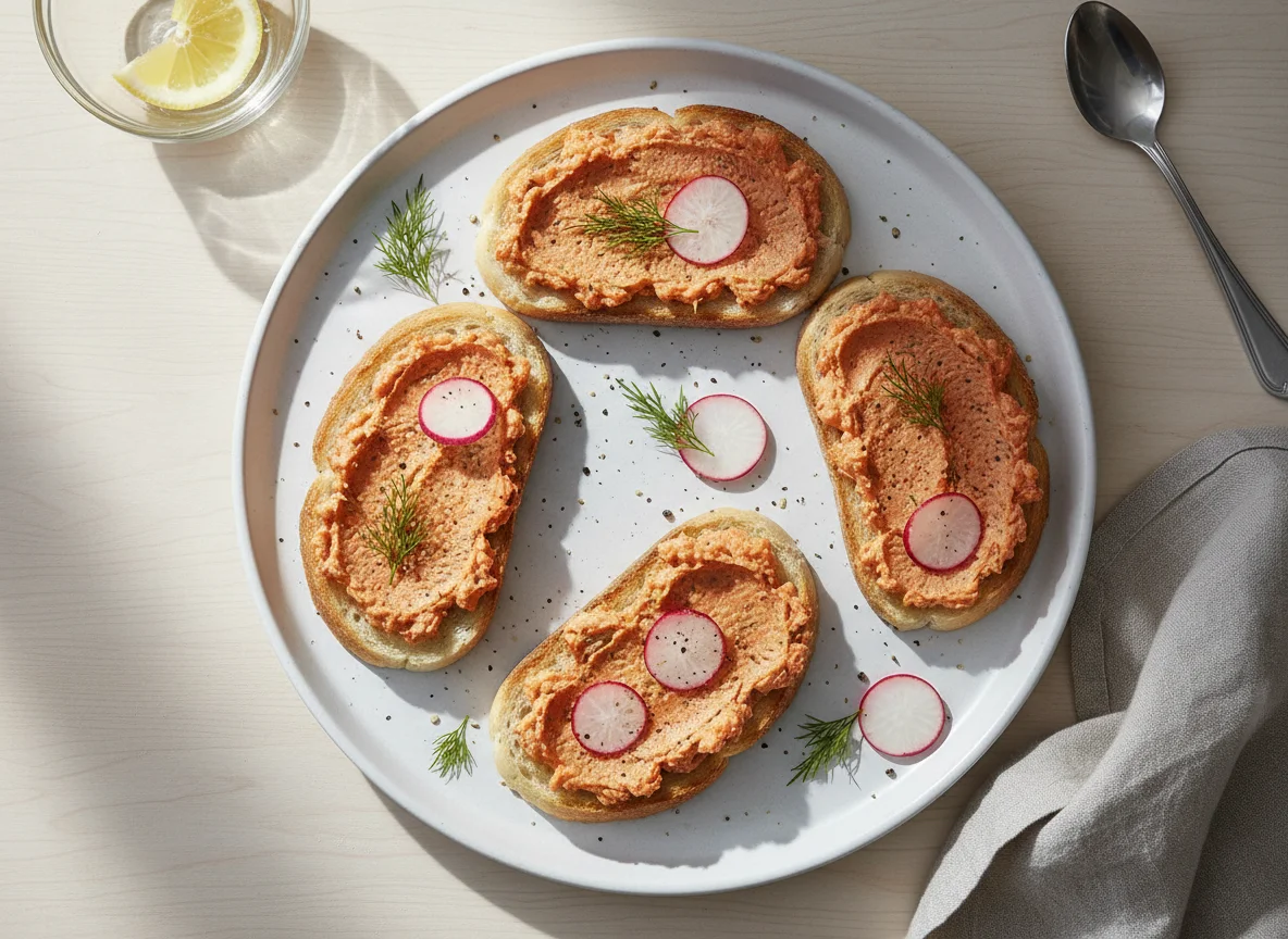 Toast with Fish Paste photo