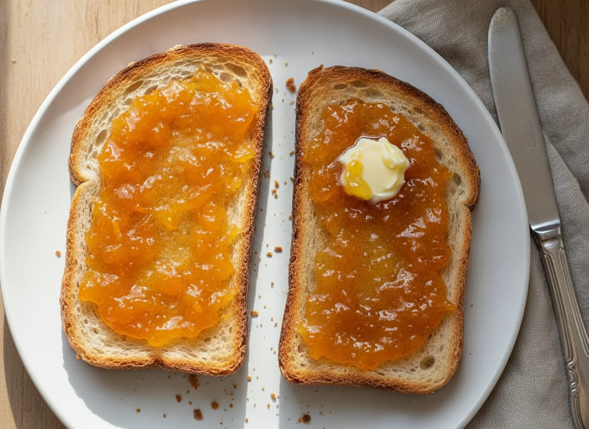 Toast with Orange Marmalade photo