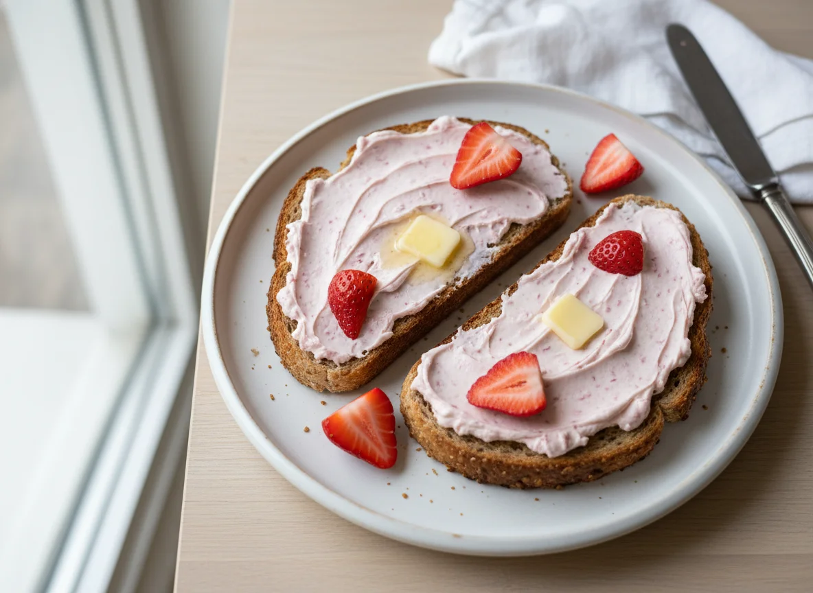 Toast with Strawberry Cream Cheese photo