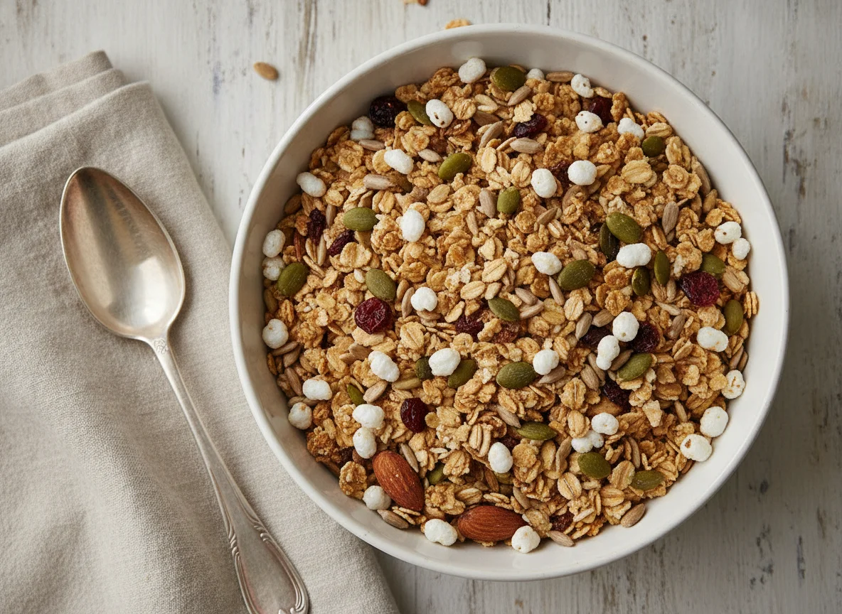Toasted Muesli with Seeds and Puffed Grains photo