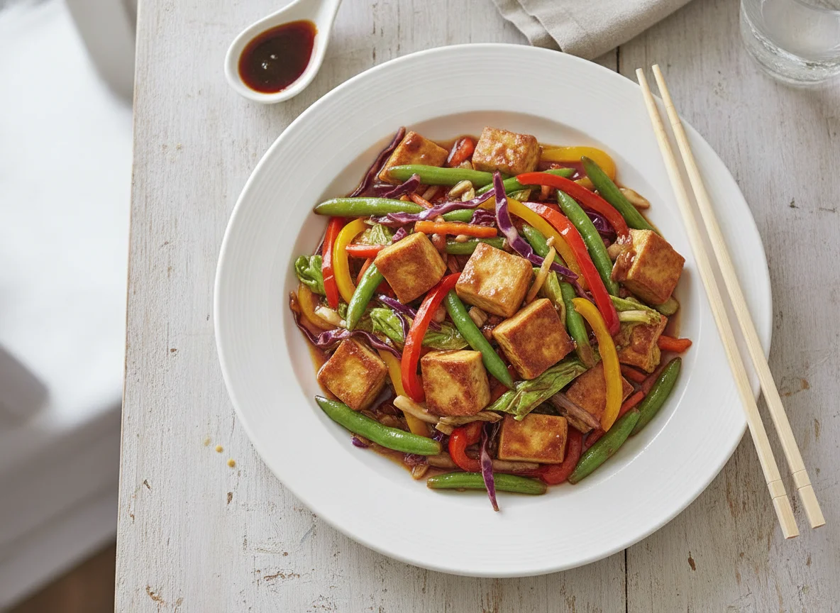 Tofu and Vegetable Stir Fry photo