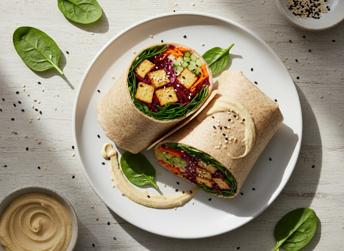 Tofu and Vegetable Wraps photo