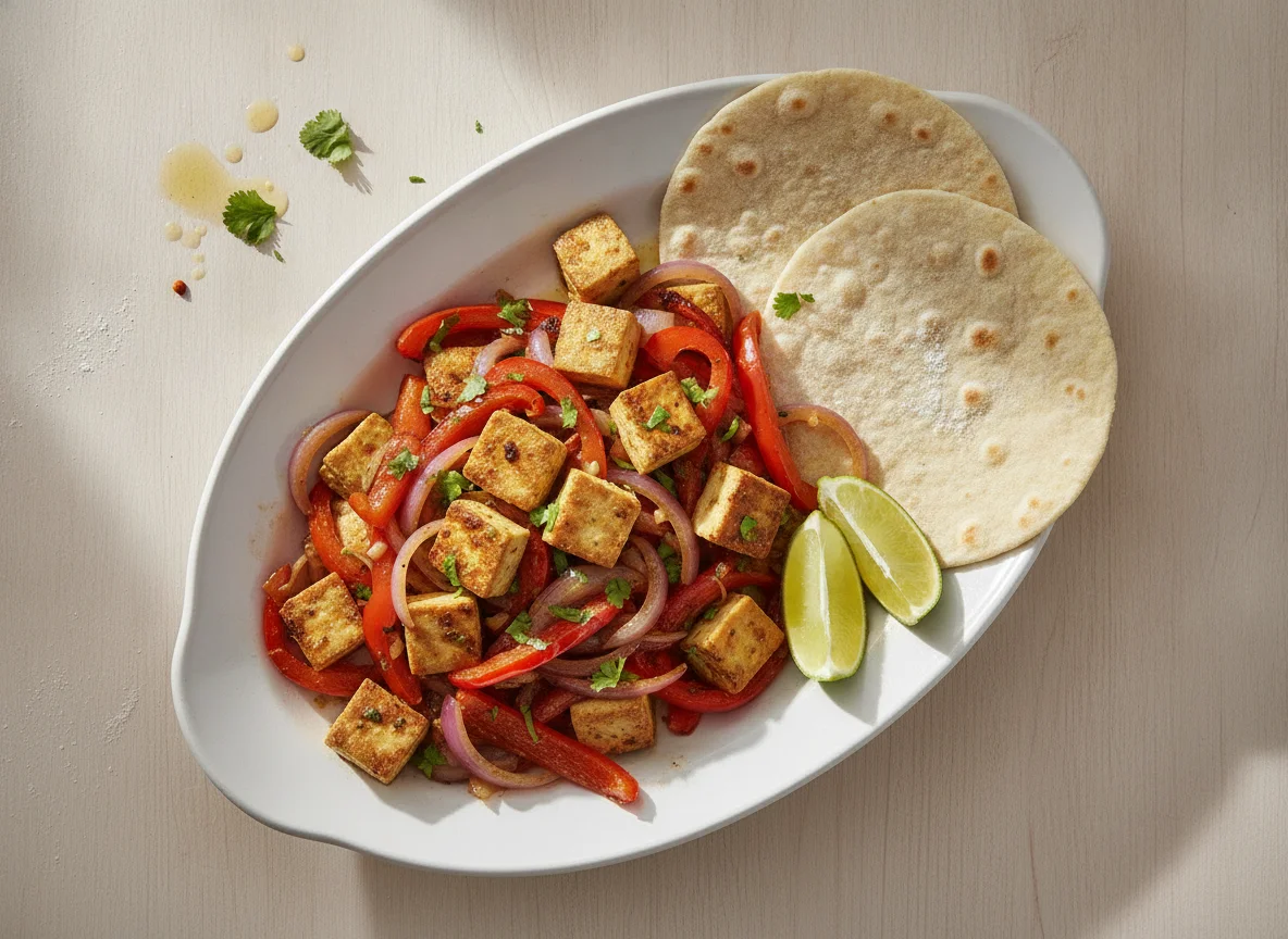 Tofu Fajitas with Spelt Lomper photo