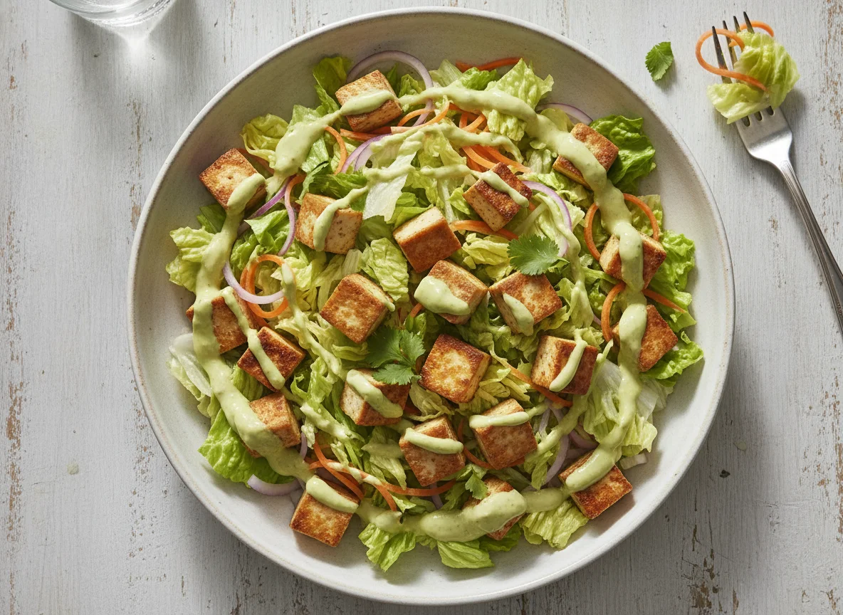 Tofu Salad with Creamy Dressing photo