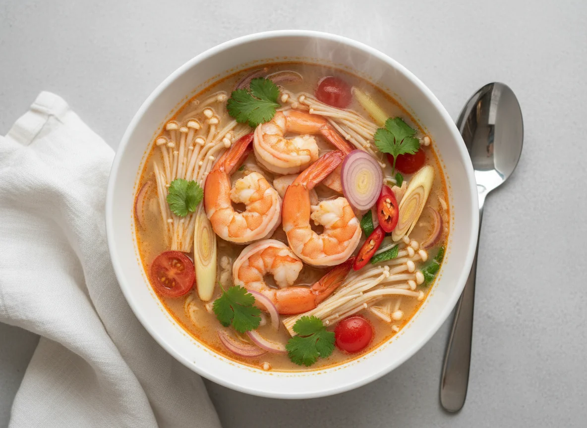 Tom Yum Soup with Shrimp photo