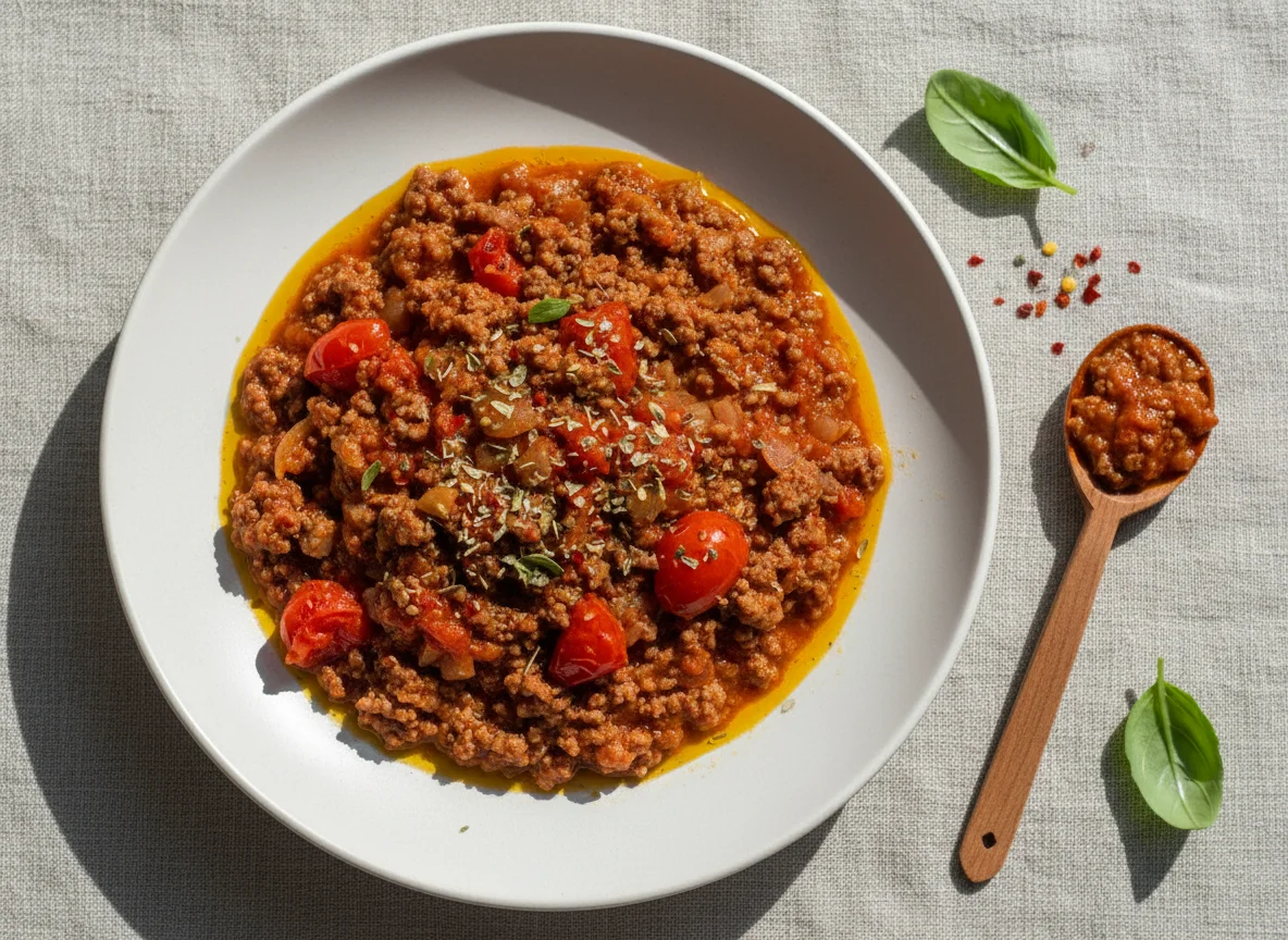 Tomato and Minced Meat Sauce photo