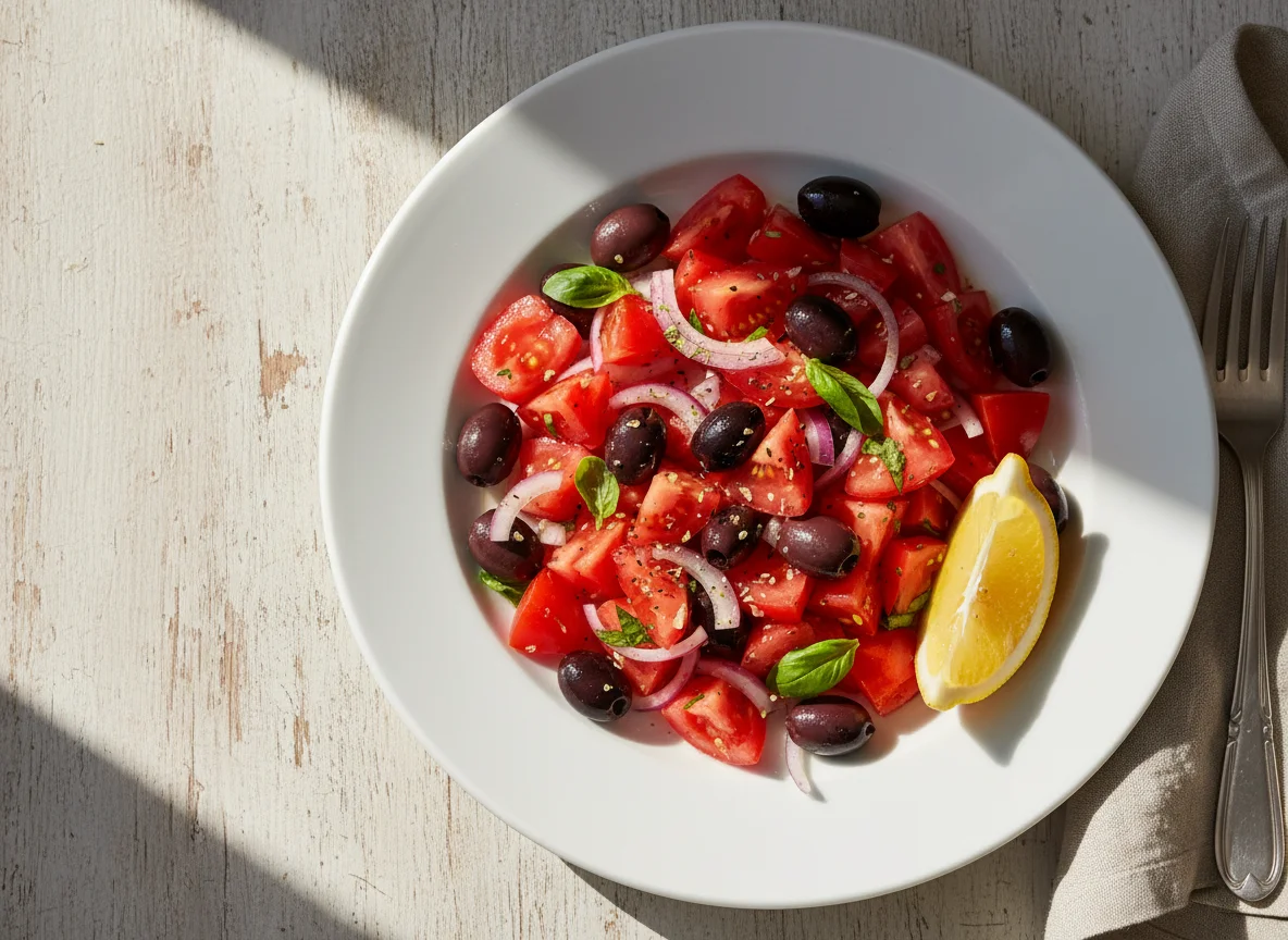 Tomato and Olive Salad photo