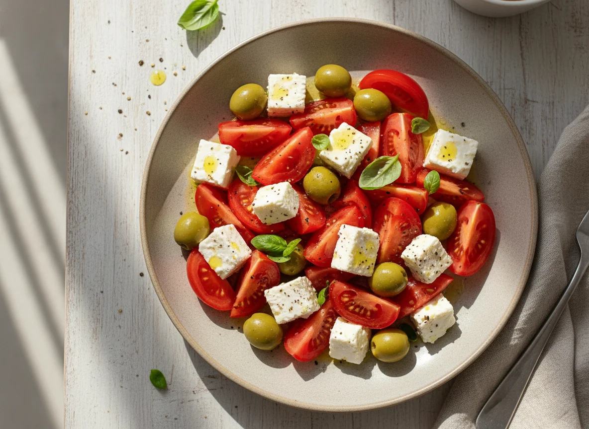 Tomato, Olive, and Feta Salad photo