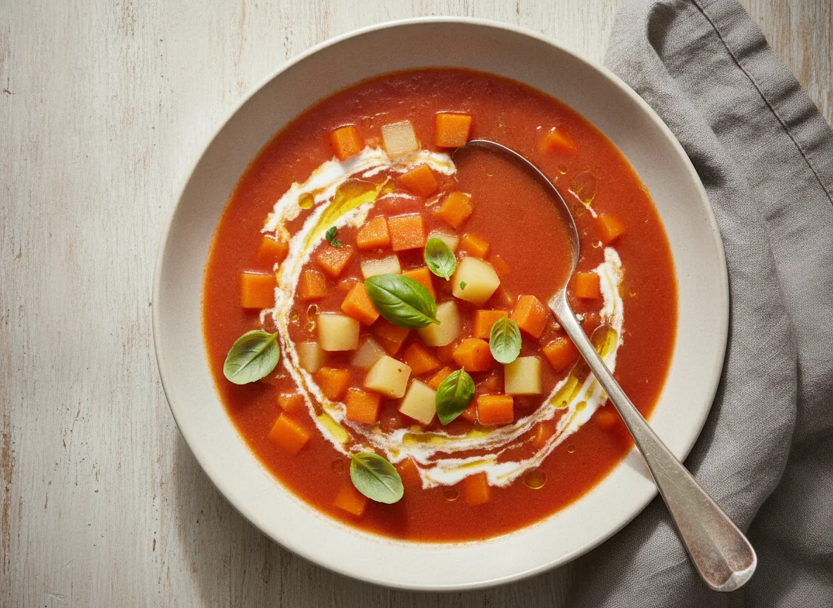 Tomato Soup with Vegetables photo