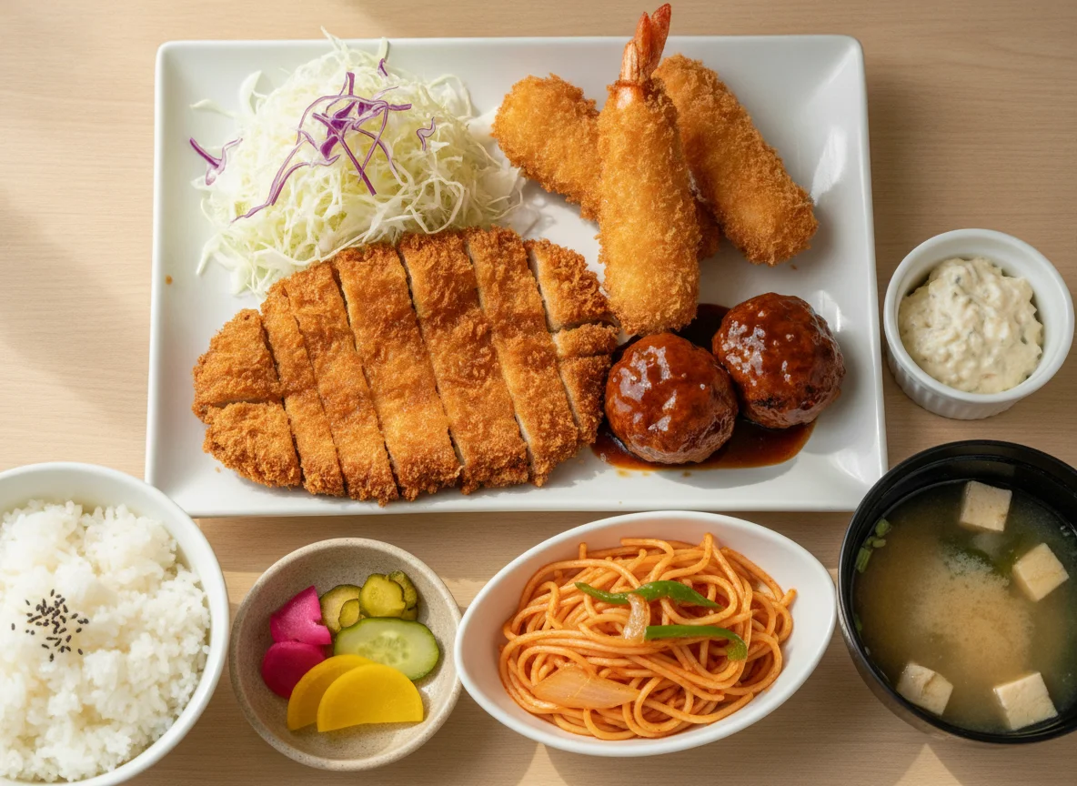 Tonkatsu and Ebi Fry Set photo