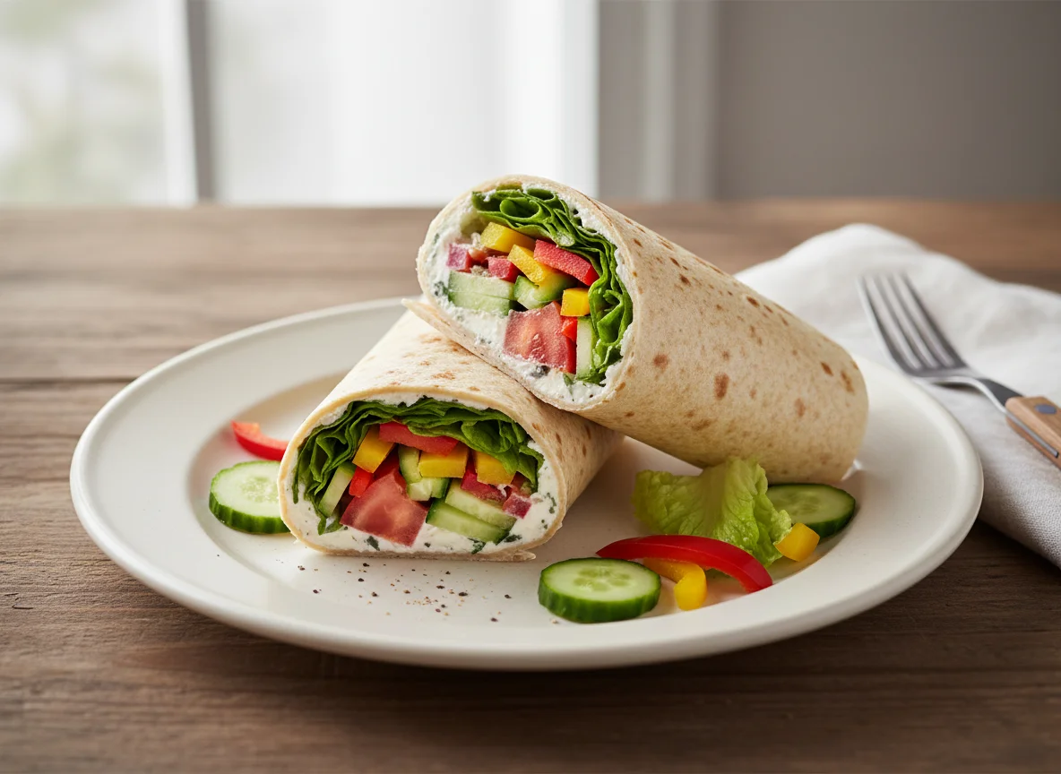 Tortilla Wrap with Salad photo