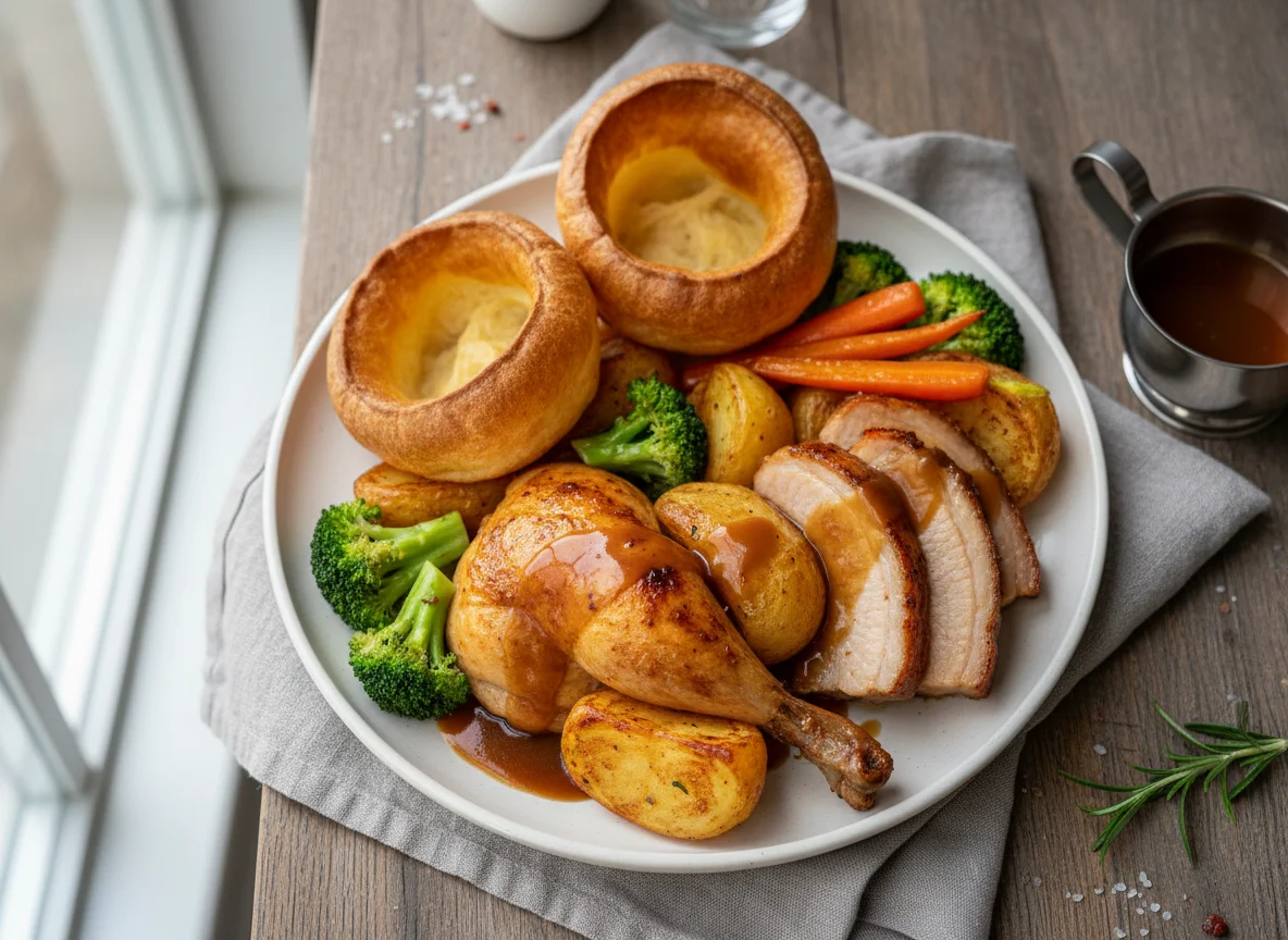 Traditional British Roast Dinner photo