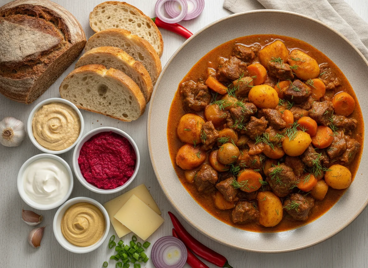 Traditional Eastern European Stew Platter photo