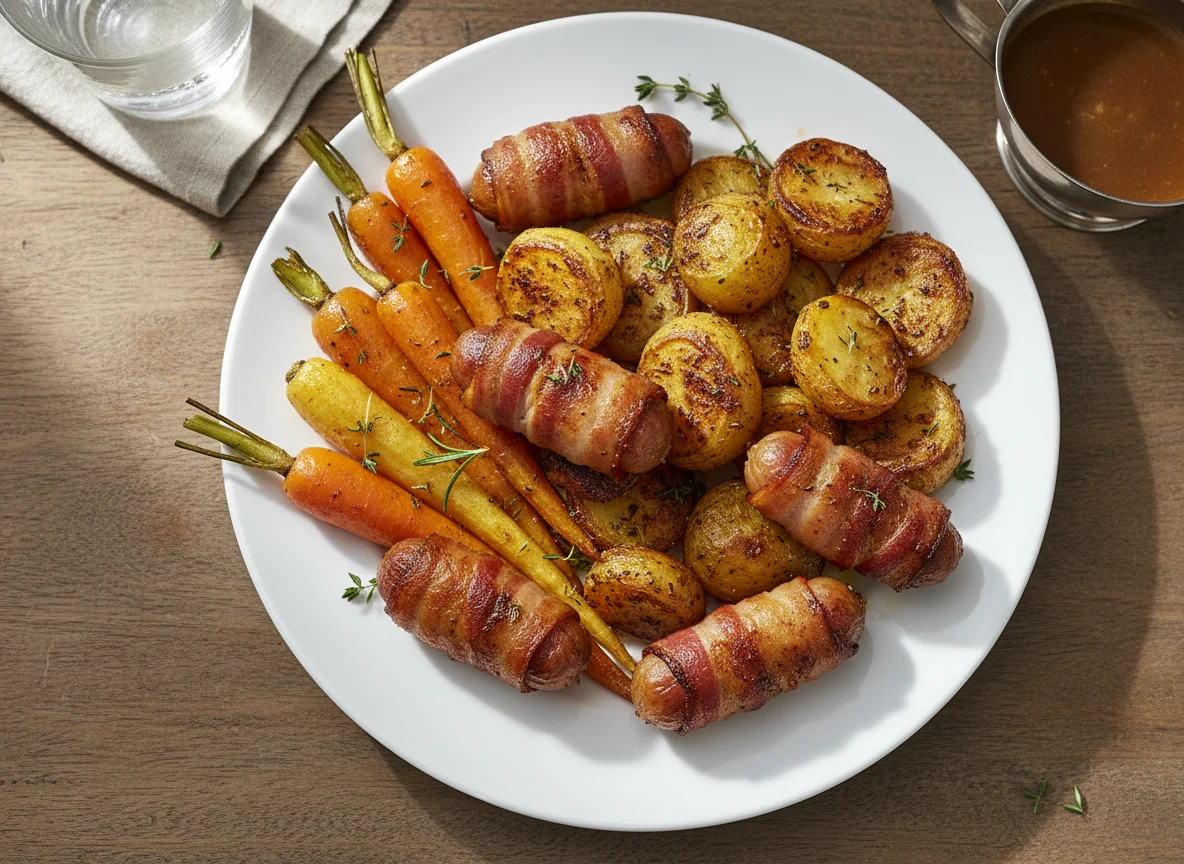 Traditional Roast Dinner Components photo