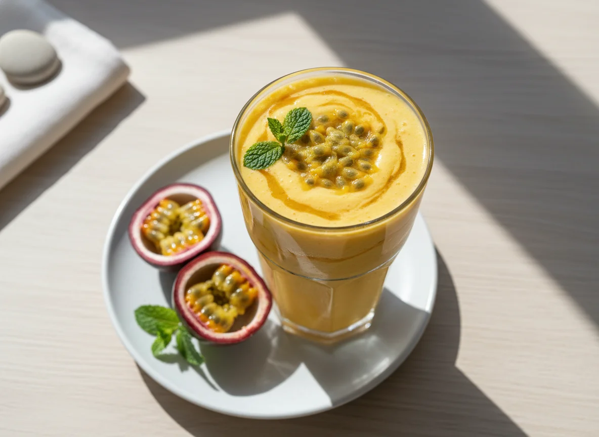 Tropical Smoothie with Passion Fruit photo