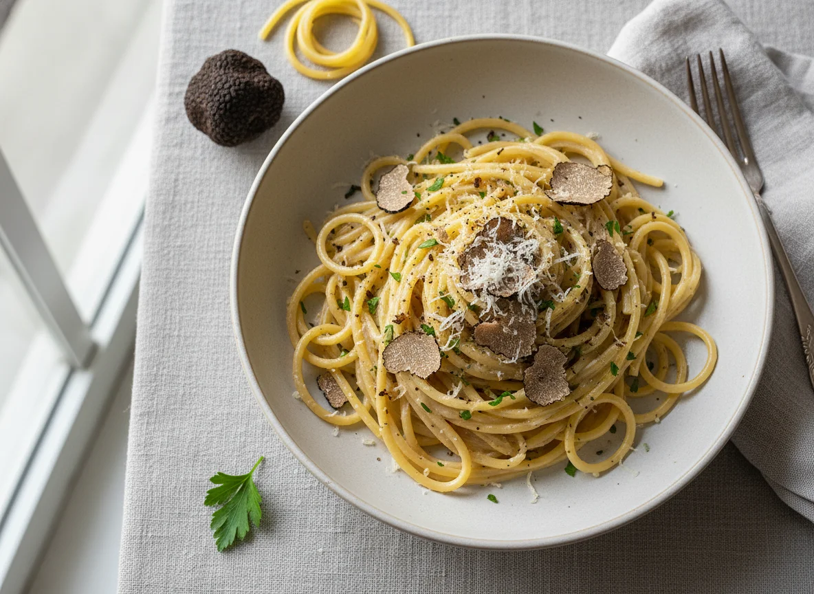Truffle Cream Spaghetti photo