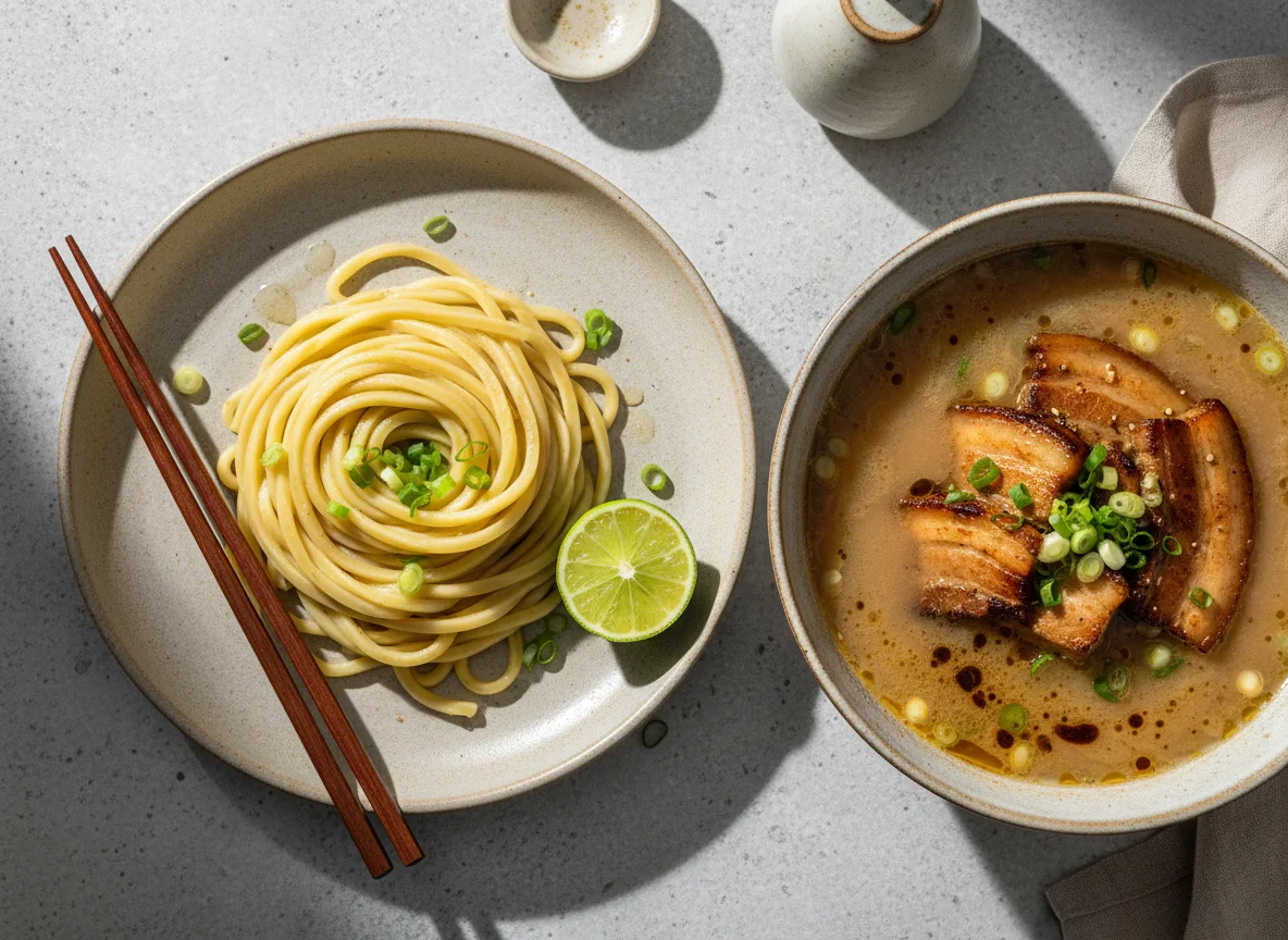 Tsukemen with Pork Broth photo