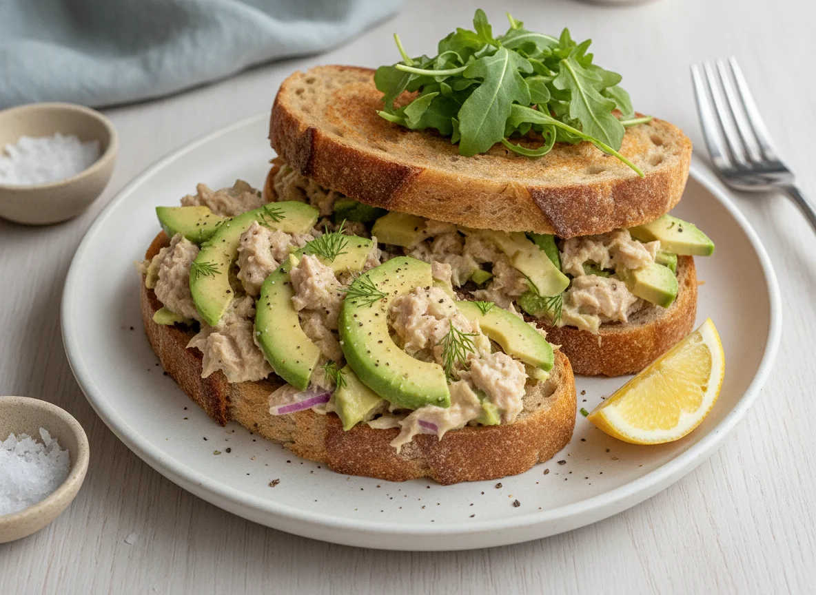 Tuna and Avocado Sandwich photo