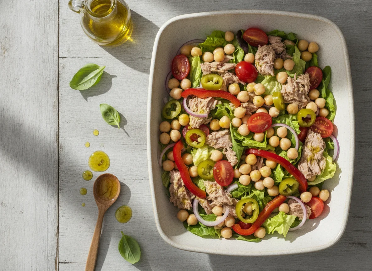 Tuna and Chickpea Salad Bowl photo
