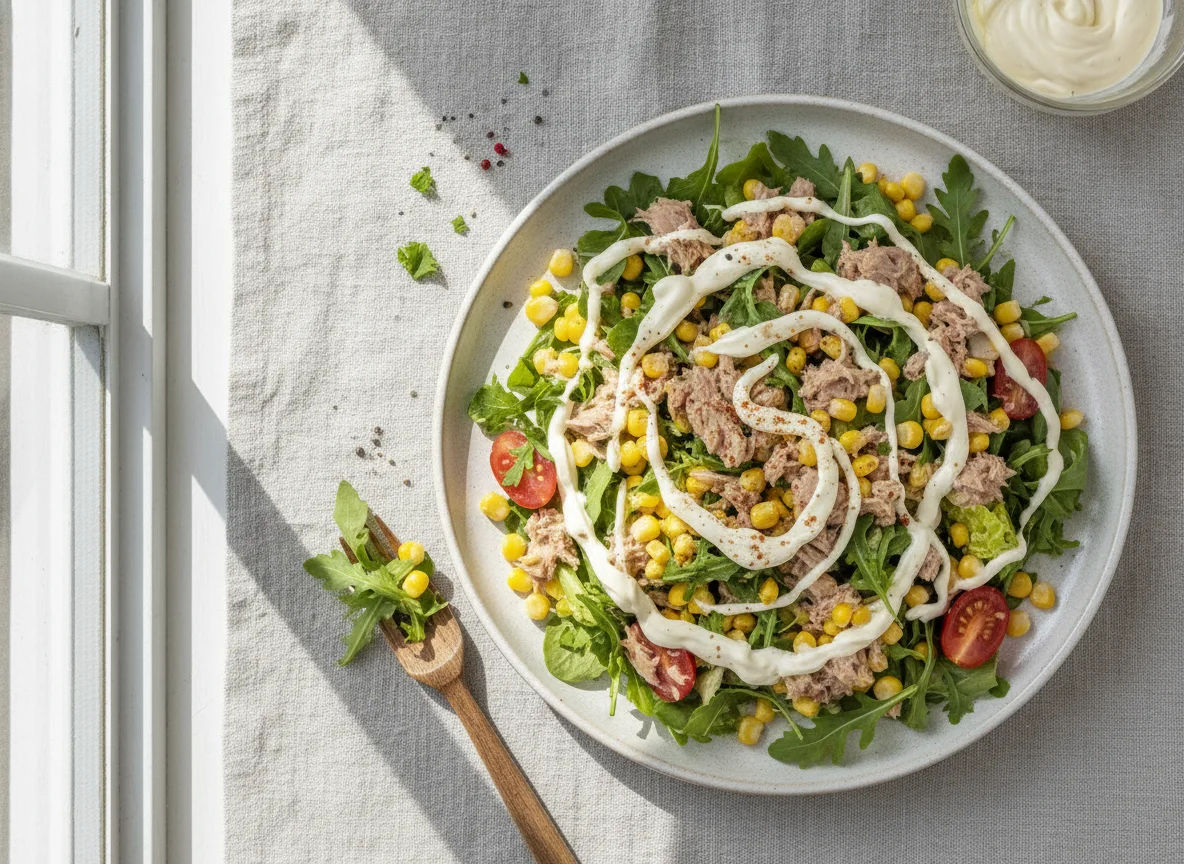 Tuna and Corn Salad with Creamy Dressing photo
