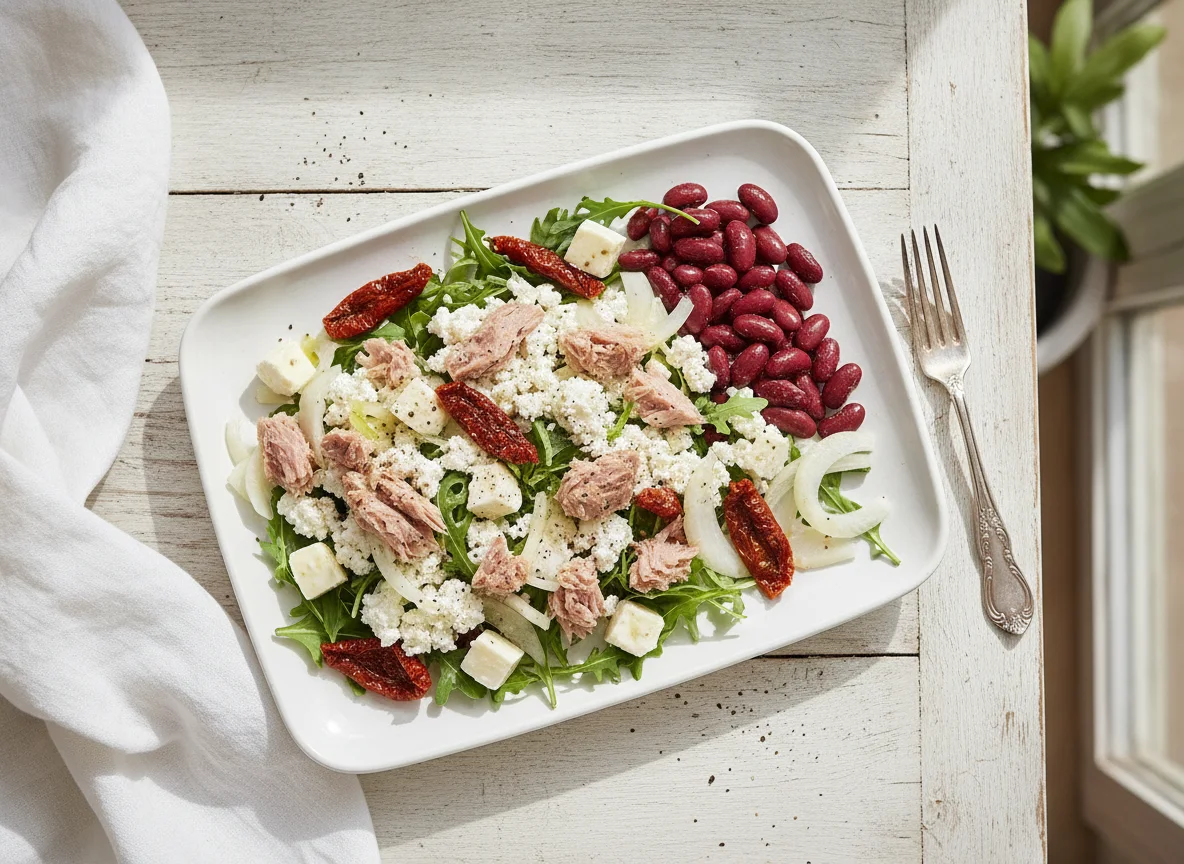 Tuna and Cottage Cheese Salad Plate photo