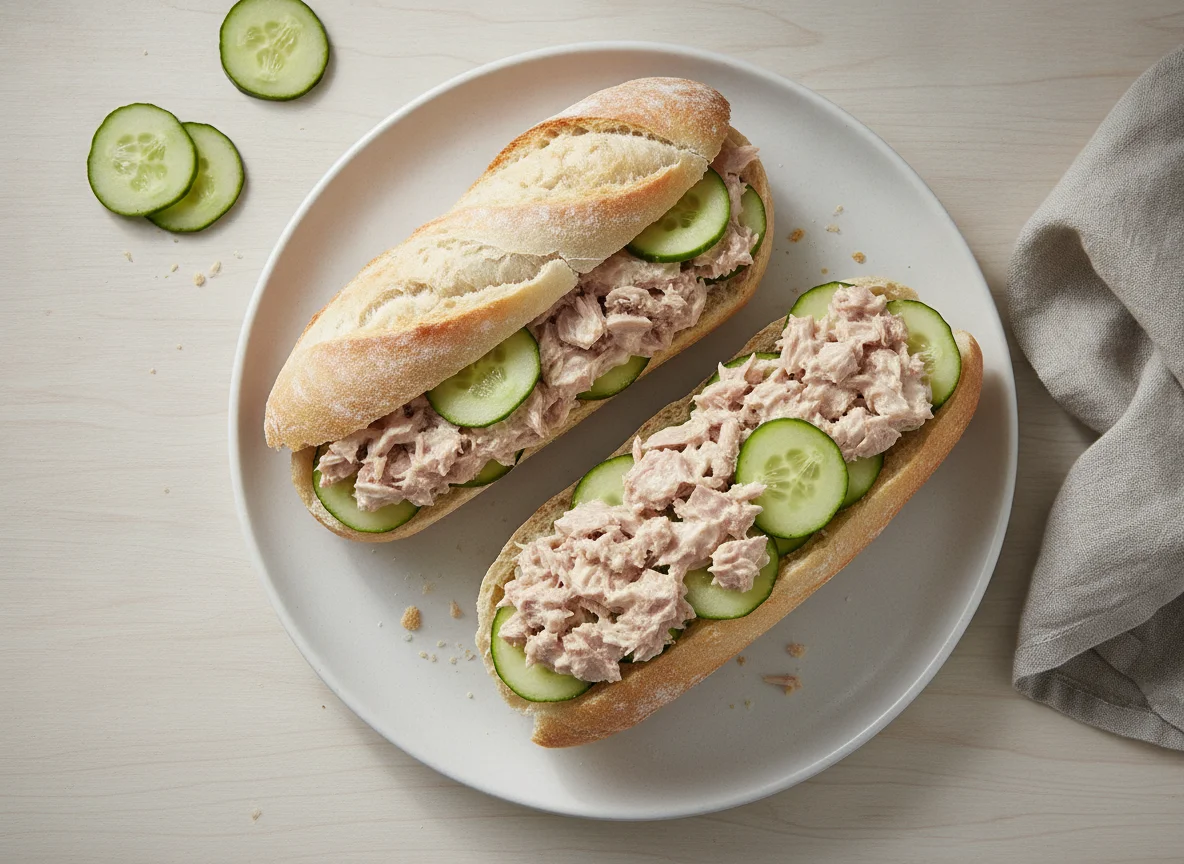 Tuna and Cucumber Baguette photo