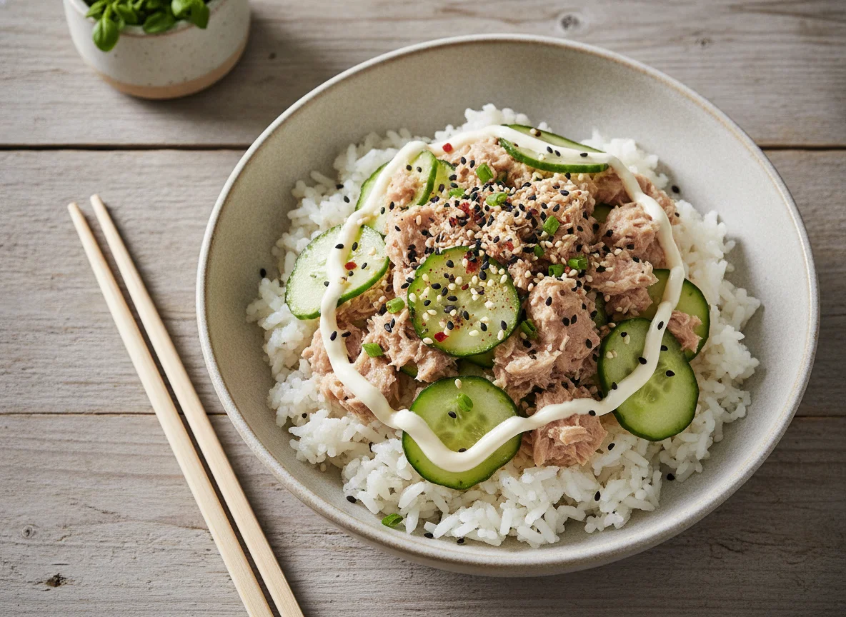 Tuna and Cucumber Rice Bowl photo
