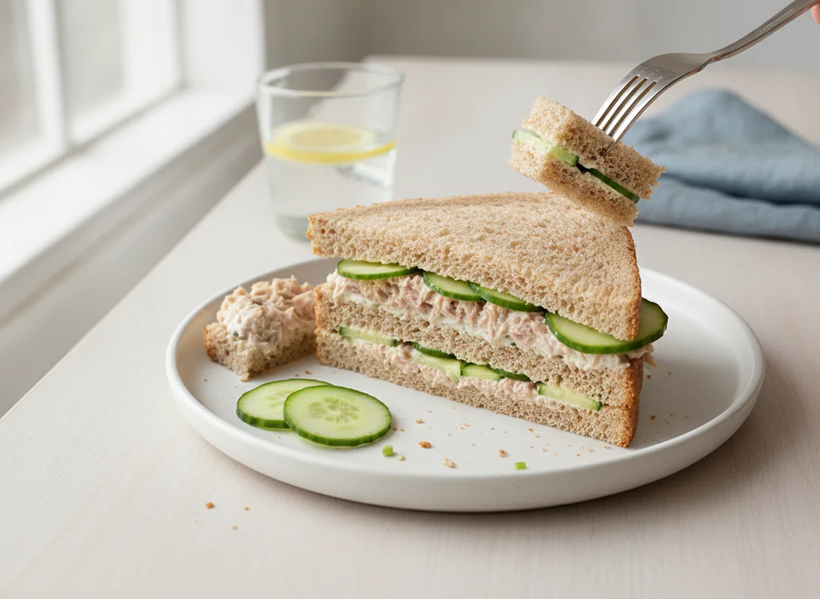 Tuna and Cucumber Sandwich photo