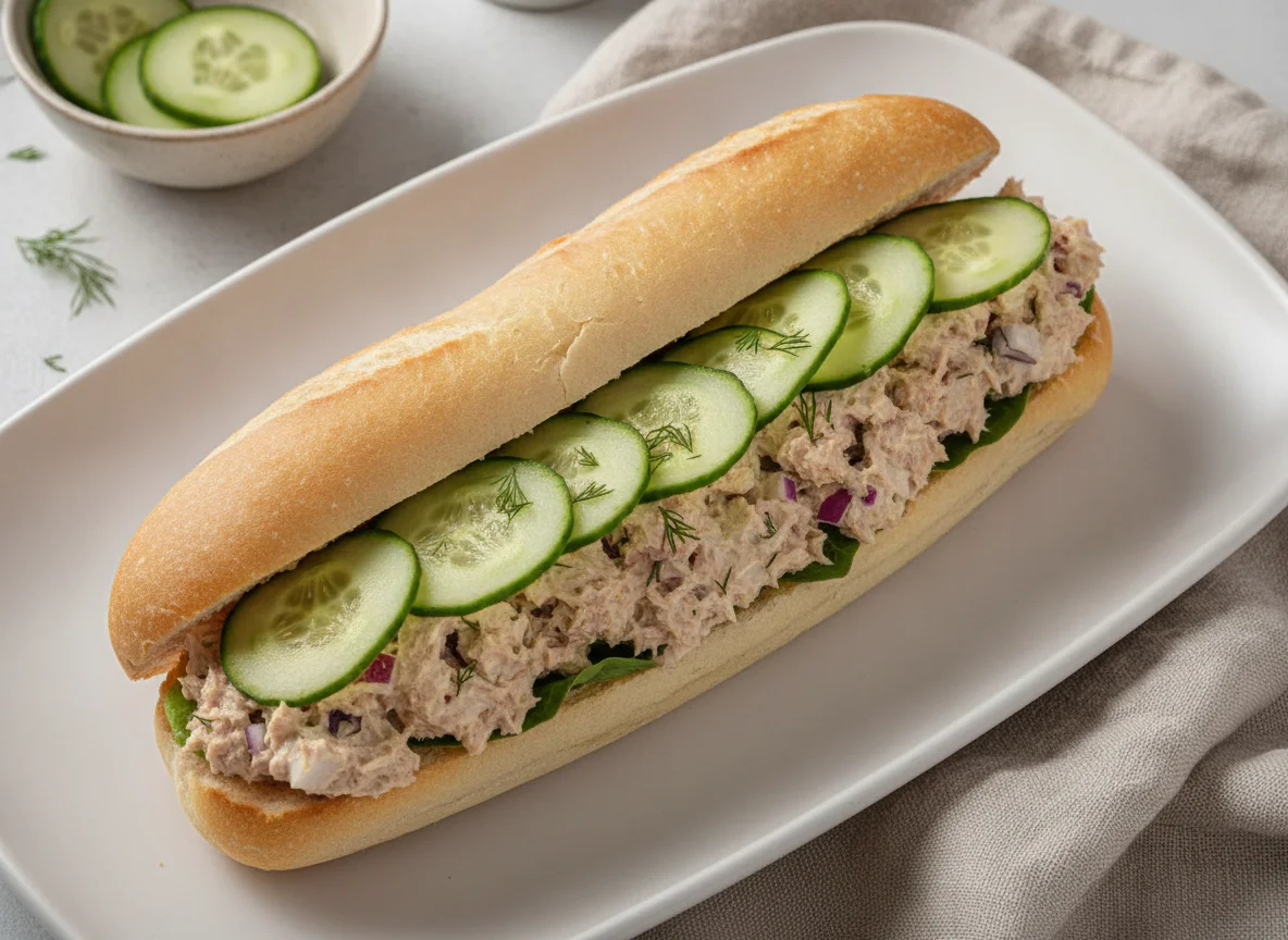 Tuna and Cucumber Sub Sandwich photo