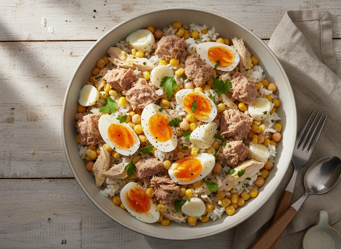 Tuna and Egg Salad Bowl photo