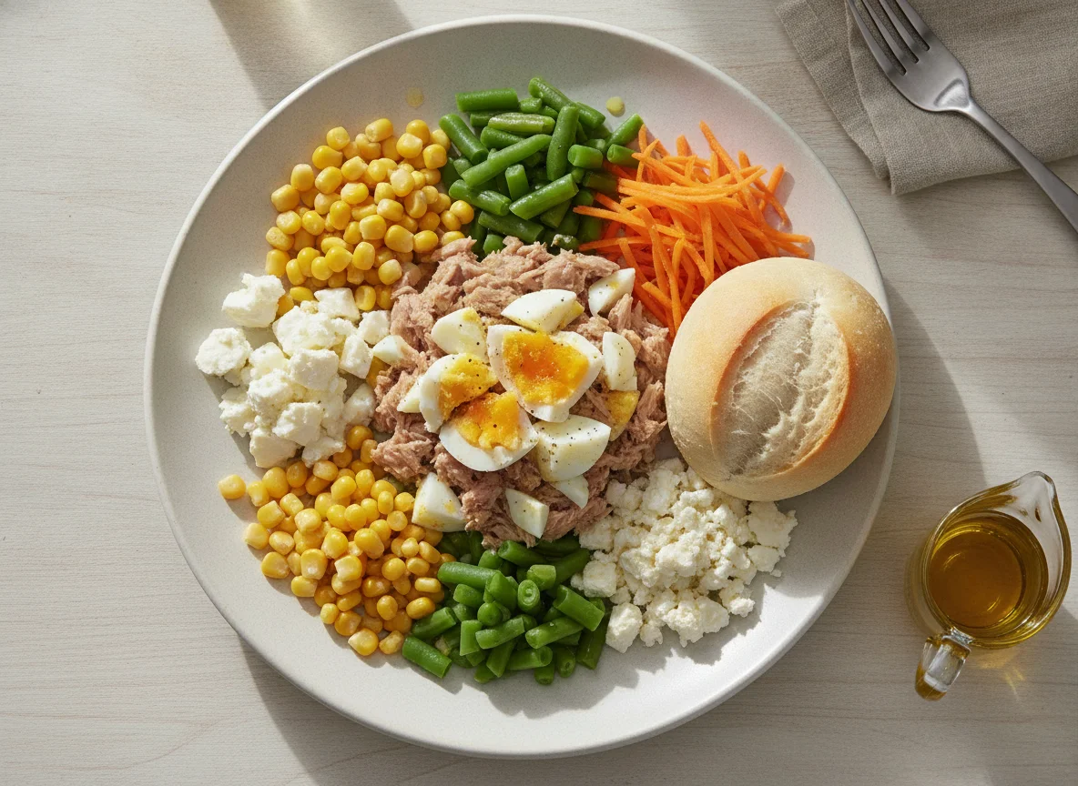 Tuna and Egg Salad Plate photo